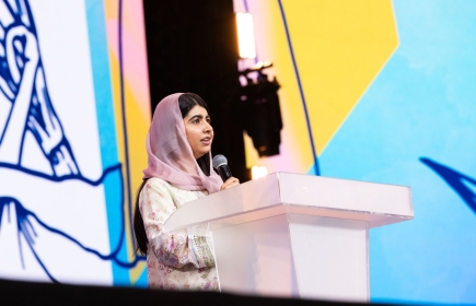 Des mots clairs, un grand impact : la Nobel de la paix Malala Yousafzai, temps fort de la Convention du RI (Photo : vmn)